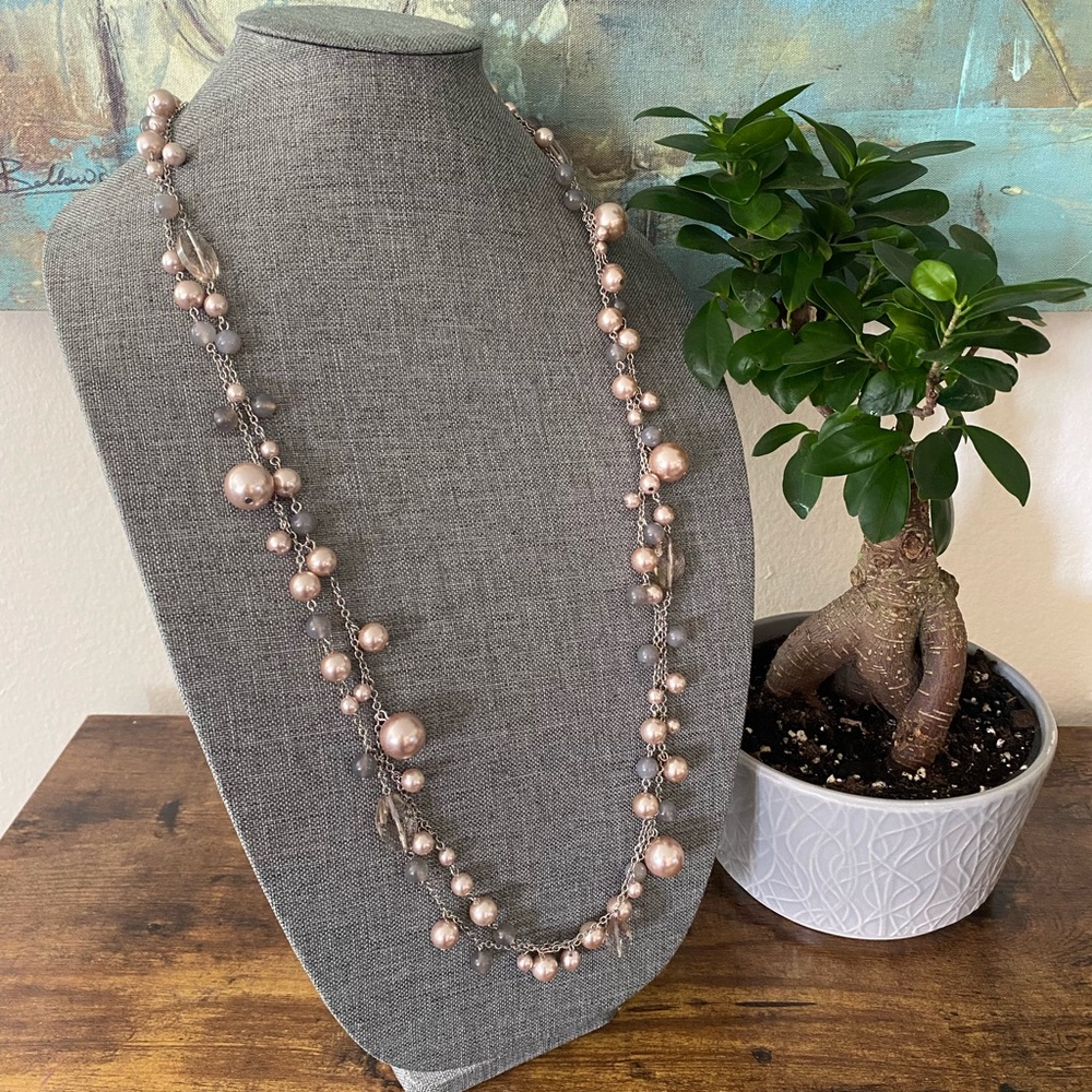 Talbots Pink Pearl Necklace